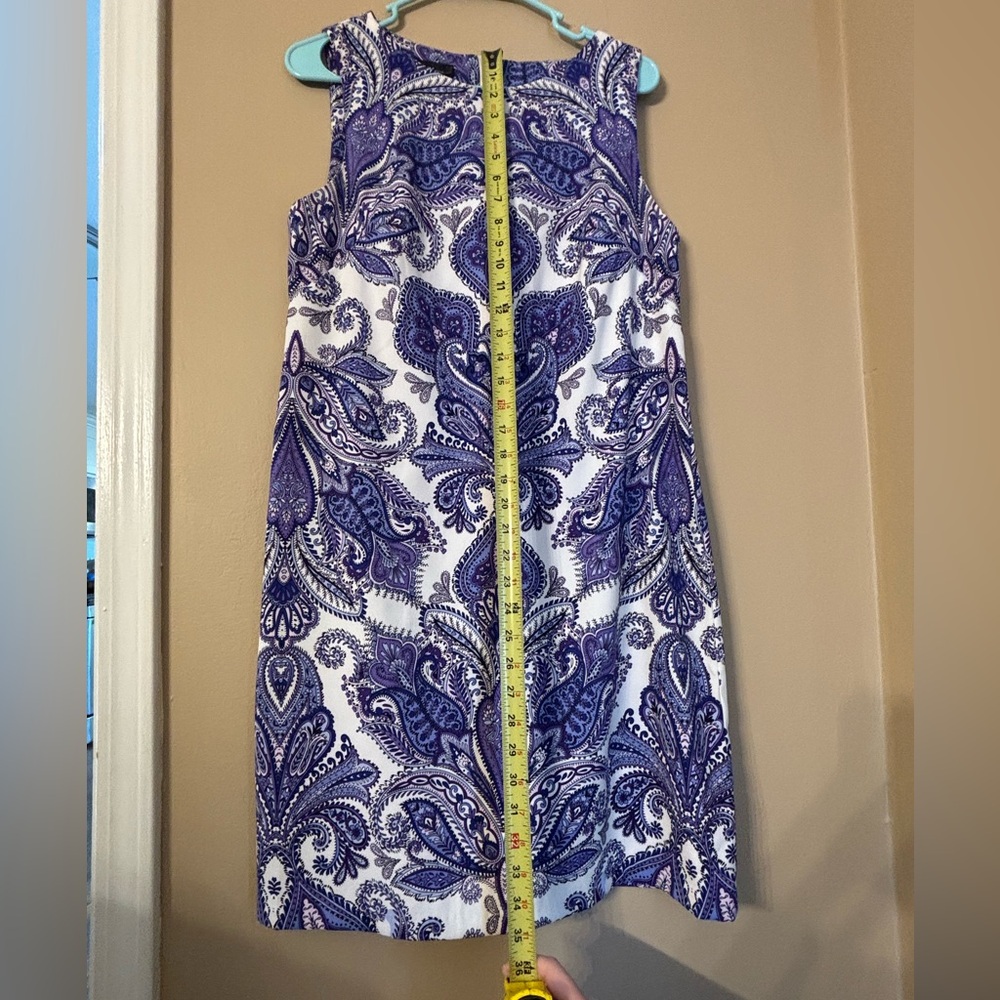 Alyx Purple white Paisley women’s dress 8 - Picture 2 of 9